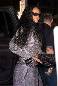 Rihanna Sparkles During Night Out