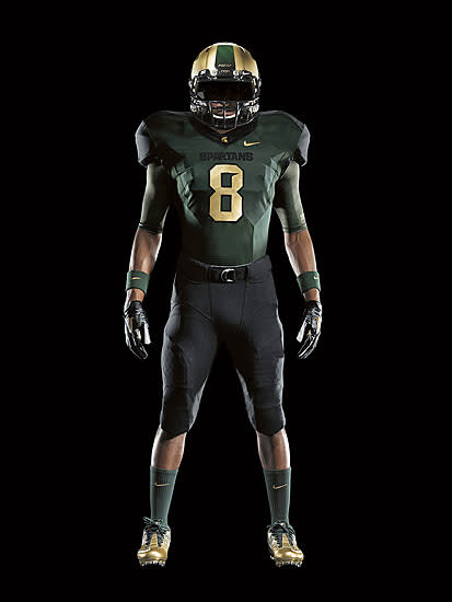 MSU uniforms provided by Nike (Detroit News courtesy of Nike)