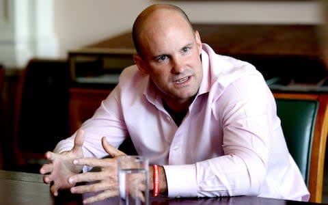 Andrew Strauss speaking during a press conference at Lord's  - Credit: PA