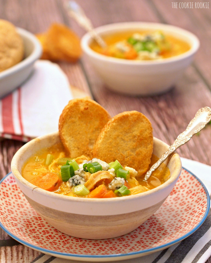 Skinny Buffalo Chicken Soup