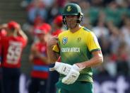 Cricket - England vs South Africa - Second International T20 - Taunton, Britain - June 23, 2017 South Africa's AB de Villiers walks off after being dismissed Action Images via Reuters/Andrew Couldridge