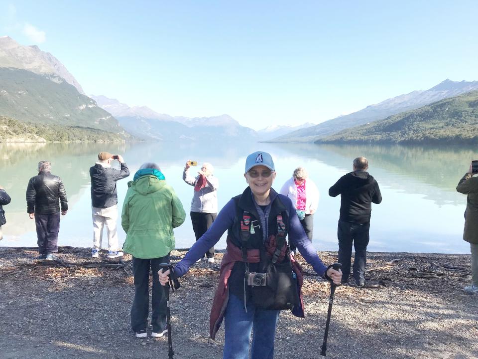 Deborah Dopkin, a bilateral amputee, says travel is challenging but that doesn't keep from exploring places like Patagonia.