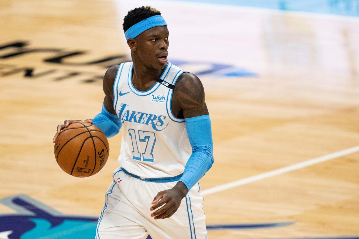 Dennis Schroder reportedly took a hefty pay cut to sign with the Boston Celtics. (Jacob Kupferman/Getty Images)
