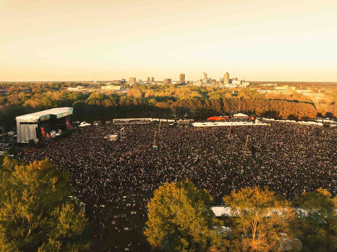 An estimated 100,000 people attended Dreamville Fest 2023 over the span of two days in Raleigh, NC.