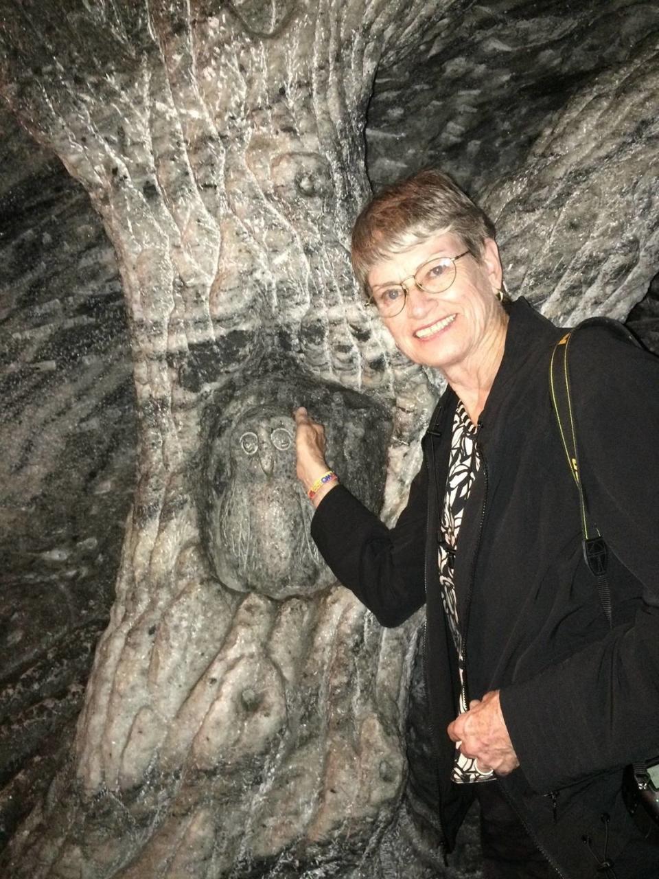 Georgia Tasker on a trip to the salt caves of Cuba.