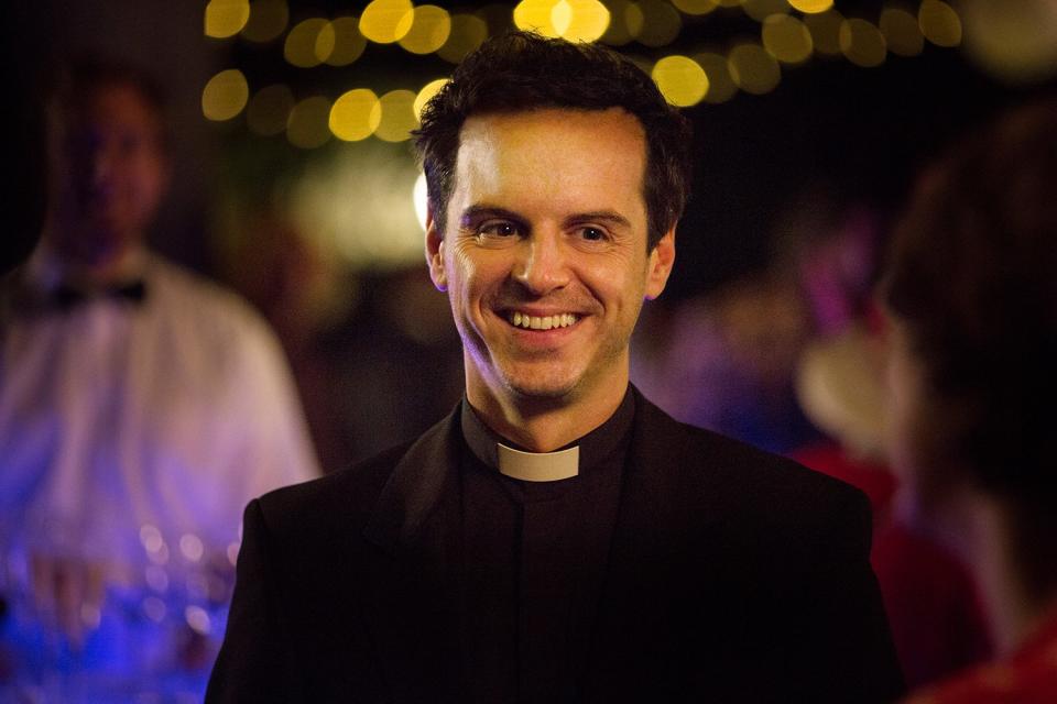 This is Andrew Scott. He's an Irish actor who's having a bit of a moment because of a <a href="https://people.com/tv/10-best-tv-shows-2019/" rel="nofollow noopener" target="_blank" data-ylk="slk:not-so-little show called Fleabag;elm:context_link;itc:0;sec:content-canvas" class="link ">not-so-little show called <em>Fleabag</em></a>. 