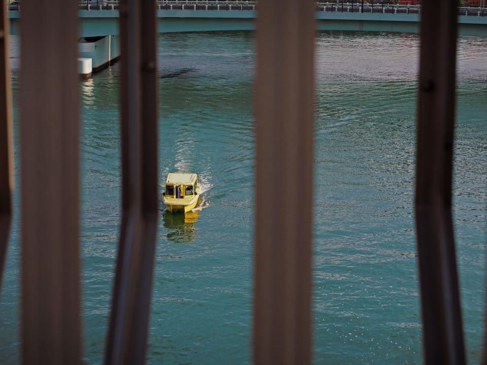 A water taxi in Tokyo.