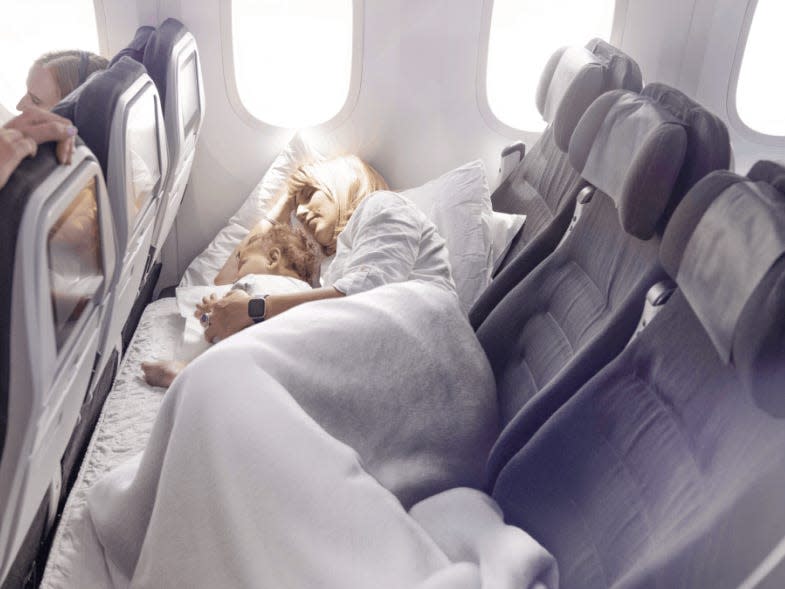 Air New Zealand skycouch.
