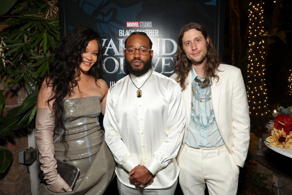 Rihanna, Ryan Coogler and Ludwig Göransson Black Panther premiere