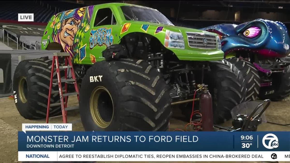 Monster Jam featuring Columbus Township drivers return to Ford Field