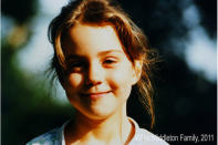 Kate Middleton, aged five, in the UK. Picture by: The Middleton Family / Splash News