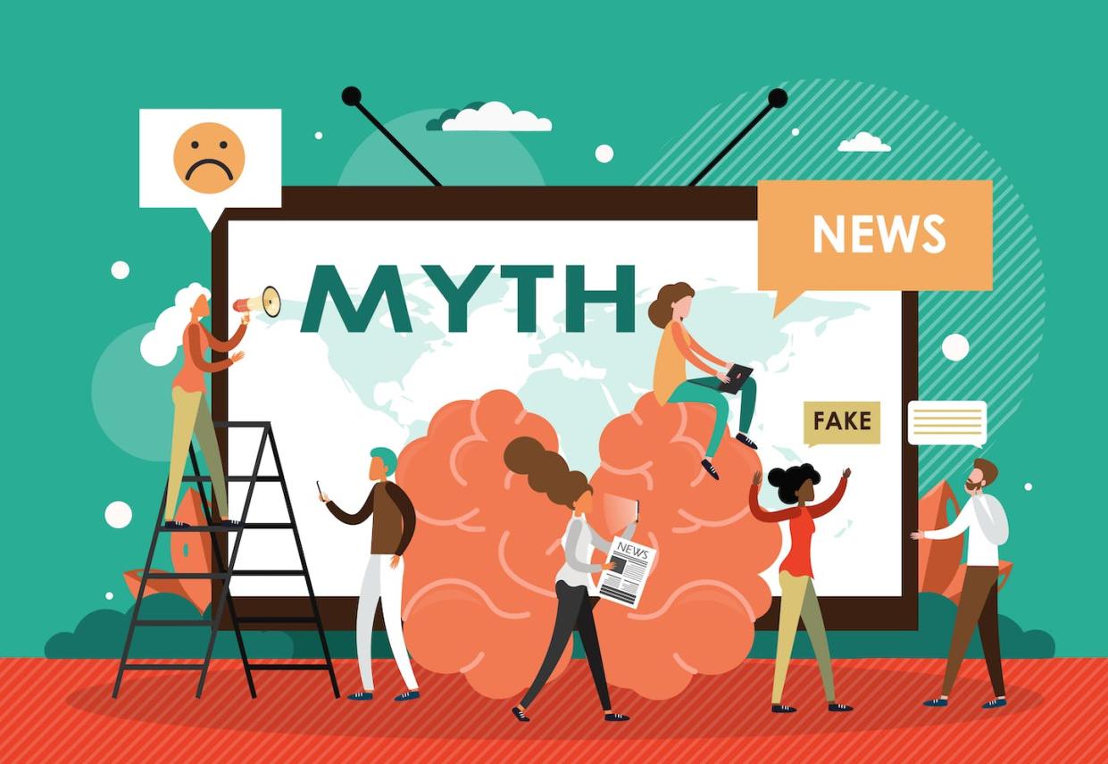 Media literacy is more essential than ever. <a href="https://www.gettyimages.com/detail/illustration/myth-fake-news-and-facts-vector-illustration-royalty-free-illustration/1358189151?phrase=social+media+misinformation&searchscope=image%2Cfilm&adppopup=true" rel="nofollow noopener" target="_blank" data-ylk="slk:Wanlee Prachyapanaprai/iStock via Getty Images Plus;elm:context_link;itc:0;sec:content-canvas" class="link ">Wanlee Prachyapanaprai/iStock via Getty Images Plus</a>