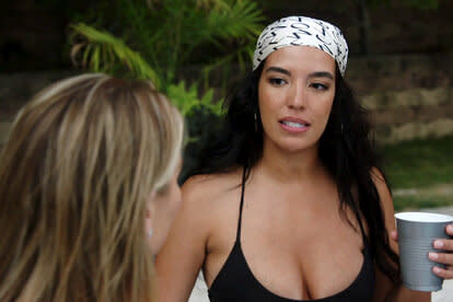 Screen Grab of Danielle Olivera and Lindsay Hubbard while filming Summer House