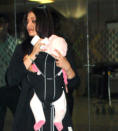 Ash and Aaradhya were spotted at the airport returning from a trip.