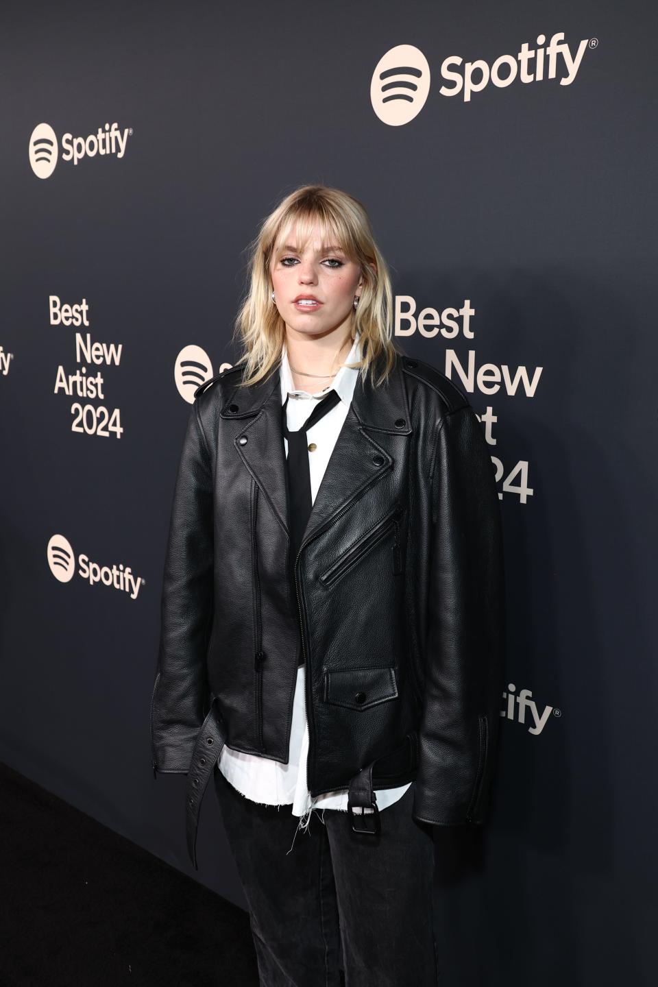 Reneé Rapp attends Spotify's 2024 Best New Artist Party at Paramount Studios on Feb. 1, 2024, in Los Angeles