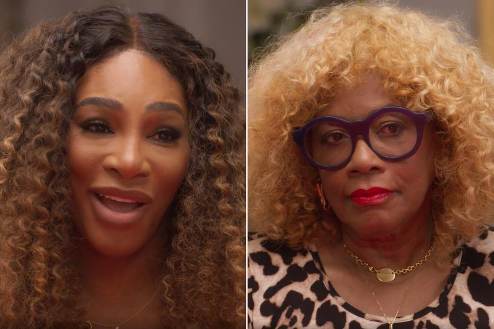 Serena Williams and her mother