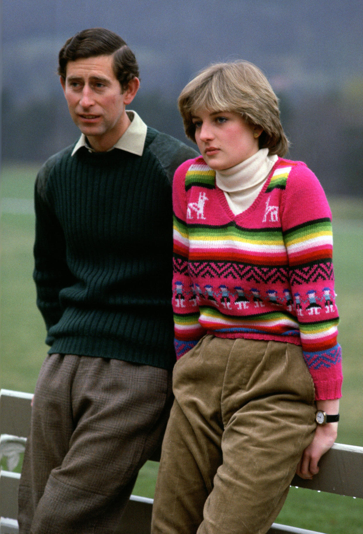 Prince Charles, Prince of Wales with his fiance Lady Diana S (Tim Graham / Getty Images)