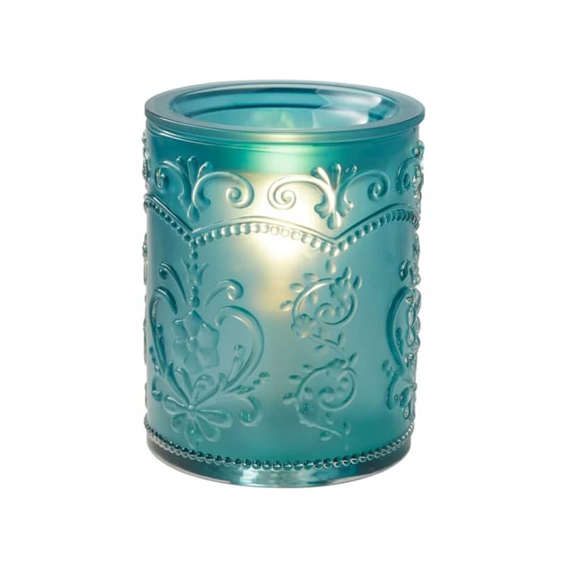 The Pioneer Woman Amelia Embossed Full Size Fragrance Warmer, Teal