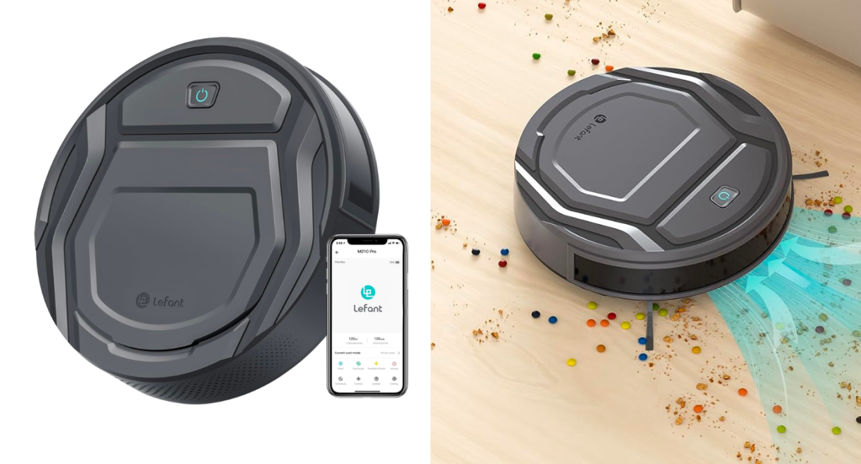The Lefant M210 Pro Robot Vacuum Cleaner and more robot vacuums are on sale for Boxing Week on Amazon. Photos via Amazon.