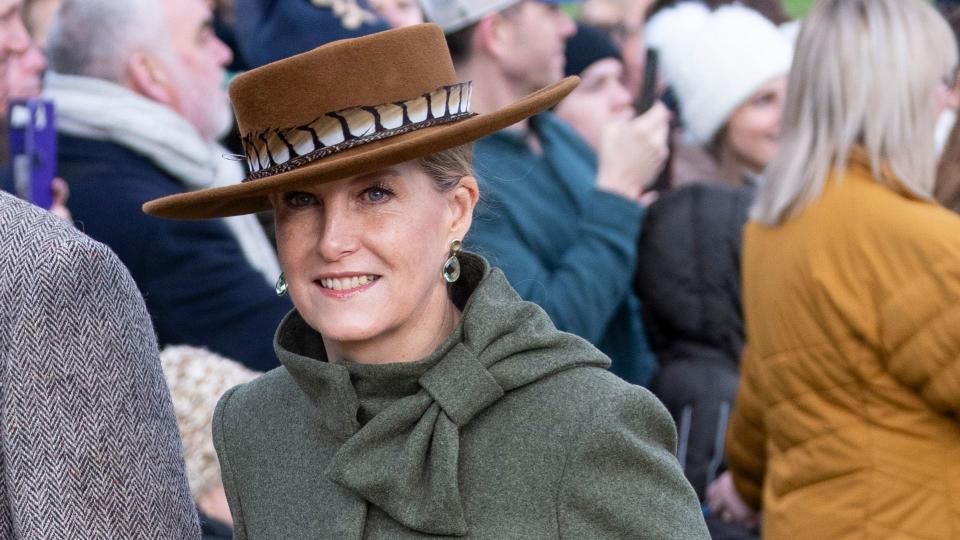 Duchess Sophie wore animal print accessories on Christmas Day