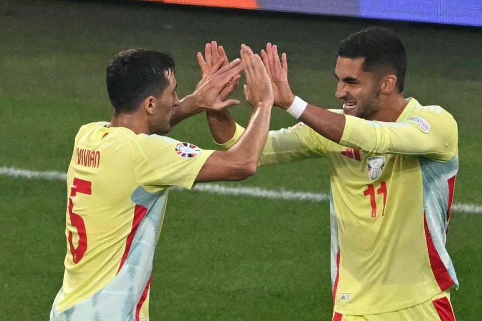 Spain were largely on cruise control to beat Albania (AFP via Getty Images)