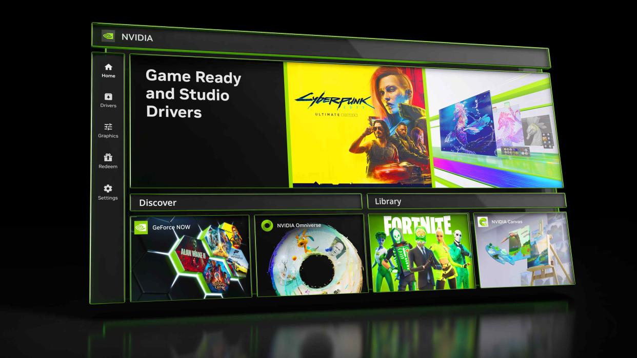  Image of the NVIDIA App. 