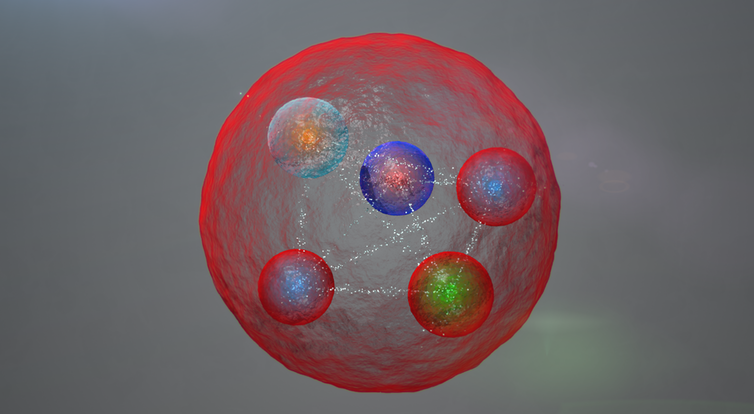 <span class="caption">Recently discovered particles known as pentaquark.</span> <span class="attribution"><span class="source">Dominguez, Daniel/Cern</span>, <a class="link " href="http://creativecommons.org/licenses/by-nc/4.0/" rel="nofollow noopener" target="_blank" data-ylk="slk:CC BY-NC;elm:context_link;itc:0;sec:content-canvas">CC BY-NC</a></span>