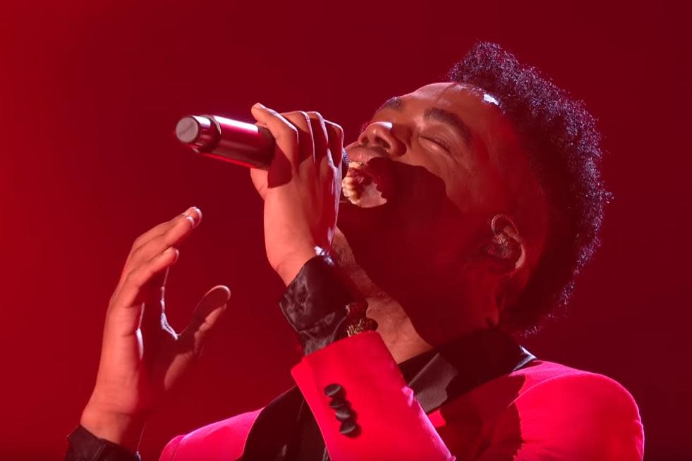 Winner: Harris took the crown on Sunday night: X Factor/ ITV