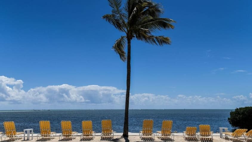 A beach in Florida.