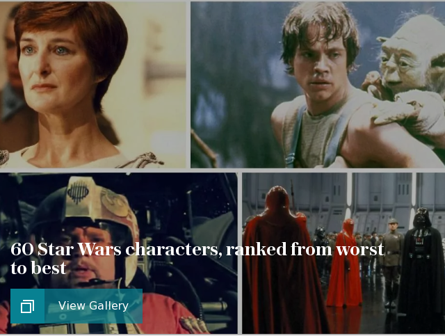 60 Star Wars characters, ranked from worst to best