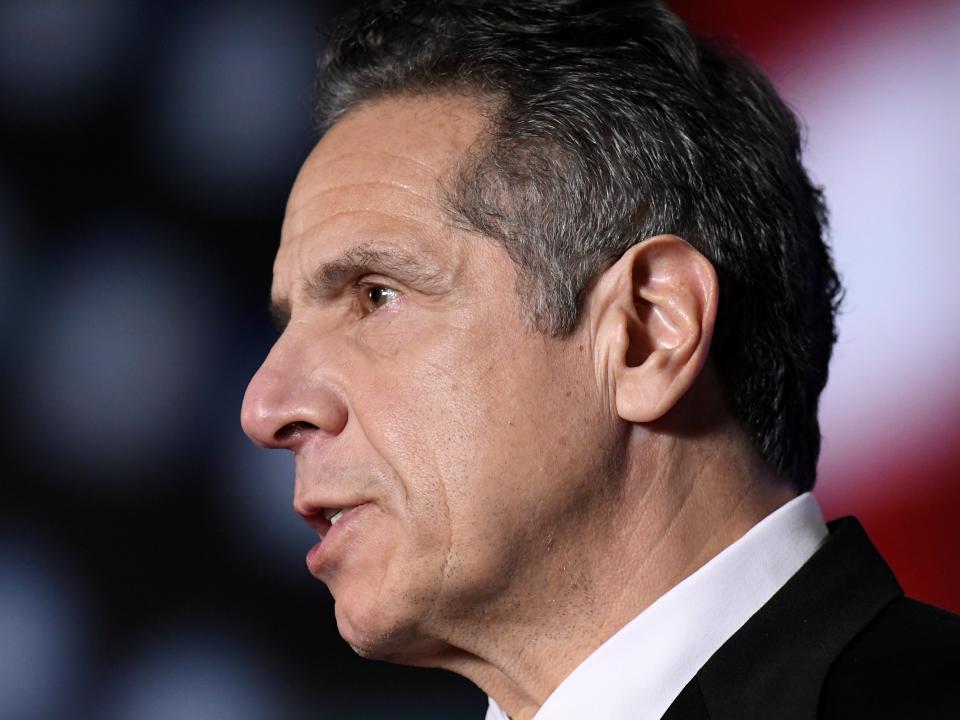 <p>Governor Andrew Cuomo has defended his administration’s response to residents dying in nursing homes</p> (REUTERS)