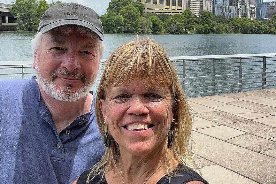 <p>Amy Roloff/Instagram</p> Chris Marek and Amy Roloff pose for a photo during a recent trip to Austin, Texas.