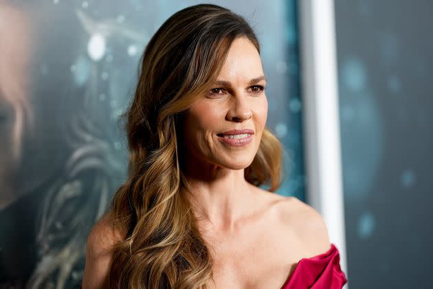 Hilary Swank attends the New York premiere of 