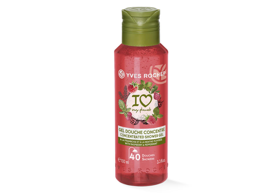 Gel douche concentré framboise, Yves Rocher