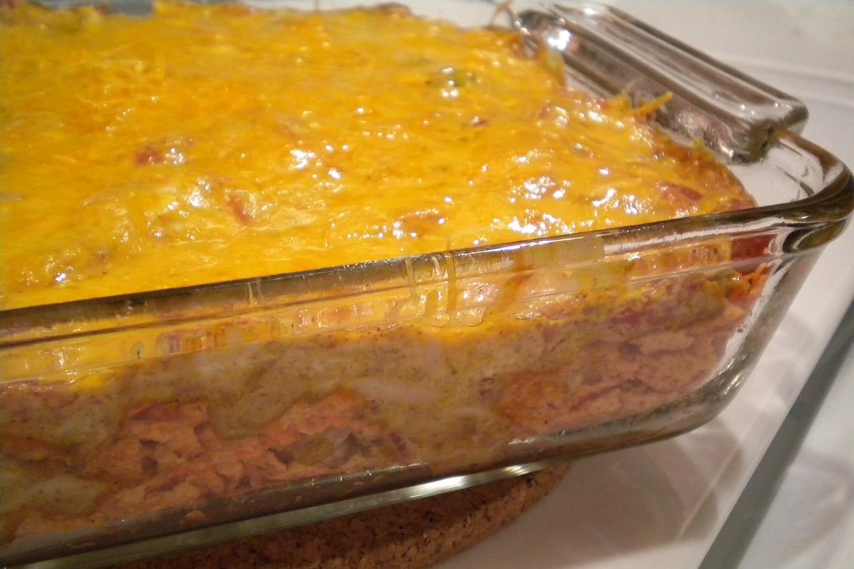 Cheesy doritos casserole