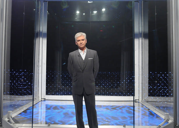 <b>The Cube (Sat, 9.15pm, ITV1) </b><br><br> The Cube really is an extraordinary game show. As series five begins, nobody has yet won the quarter of a million jackpot. Hardly surprising: it all looks freakishly difficult. If you’re unfamiliar with the format, Phillip Schofield welcomes contestants to carry out a series of deceptively simple-looking tasks, with the cash prize going up each time they succeed, and one of their nine lives being lost if they fail. Games might include, for instance, stamping on a pressure pad to fire a small ball to catch. Sounds simple, but under pressure, the contestant might stamp too hard or too gently. Too much pressure, the ball flies impossibly quickly. Too little, it lands out of reach. And so on… A great sense of theatre, slick set design and loads of gimmicky slow-mo and cameras make this show at once totally silly and very gripping.