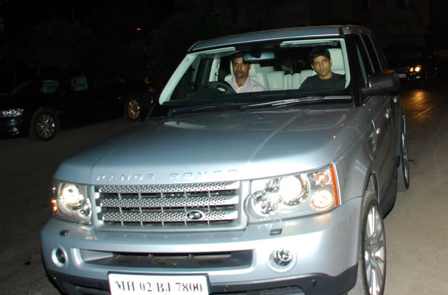 Farhan Akhtar and his Range Rover