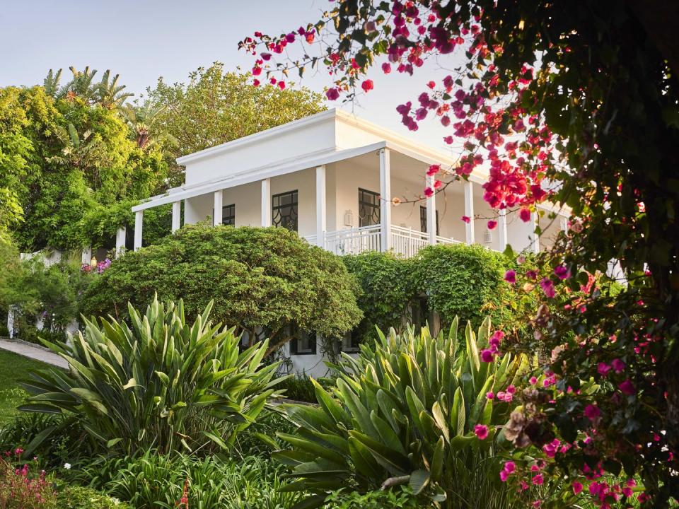 a house with a large front yard