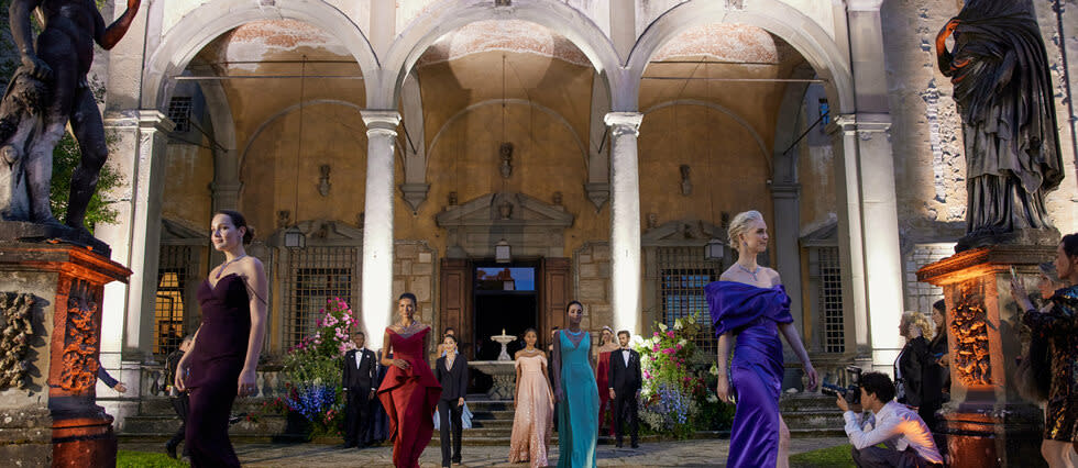 Pour révéler cette nouvelle collection, Cartier a organisé le 24 mai une soirée dans le jardin du Palais Corsini, lieu parmi les plus somptueux de la ville et qui abrite aujourd’hui les œuvres de Rubens, de Fra Angelico et du Caravage.   - Credit:DR