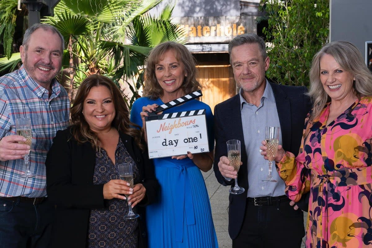 The cast of Neighbours have officially begun filming the rebooted series  (Instagram)