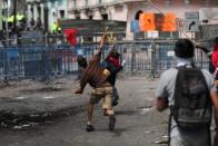 Protests against Ecuador's President Lenin Moreno's austerity measures, in Quito