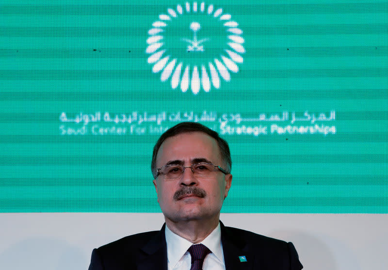 Saudi Aramco CEO Amin Nasser attends the Saudi-India Forum in New Delhi, February 20, 2018. REUTERS/Anushree Fadnavis