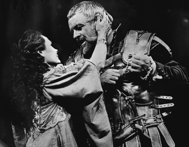 Theatre – Antony and Cleopatra Rehearsals – Judi Dench and Anthony Hopkins – Olivier Theatre, London