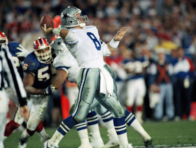 1993 NYGiants@Dallas Aikman 50yd TD pass to Harper 