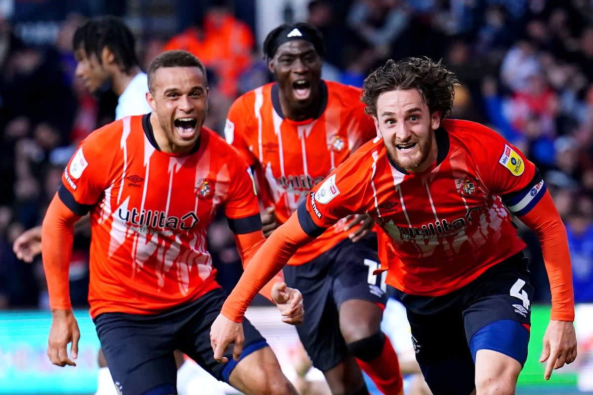 Wembley to come: Luton are through to the Championship play-off final  (PA)
