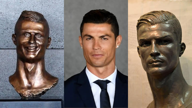 Two artists tried to capture Cristiano Ronaldo in bronze. One succeeded.