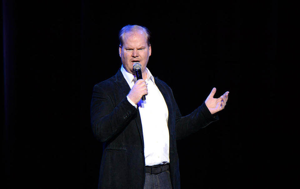 Jim Gaffigan performing