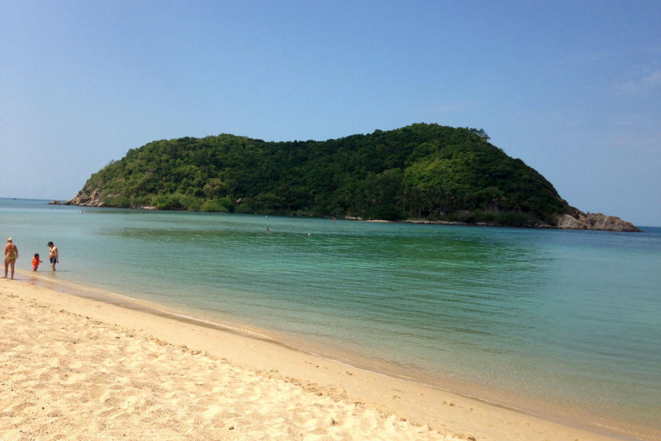 This 2014 photo shows Koh Ma, off Koh Phangan, Thailand. Thailand's beaches and islands are beautiful and relaxing, with a vibrant party scene, and make an exotic alternative to more traditional spring break destinations for adventurous travelers. (AP Photo/Mairead Flynn)