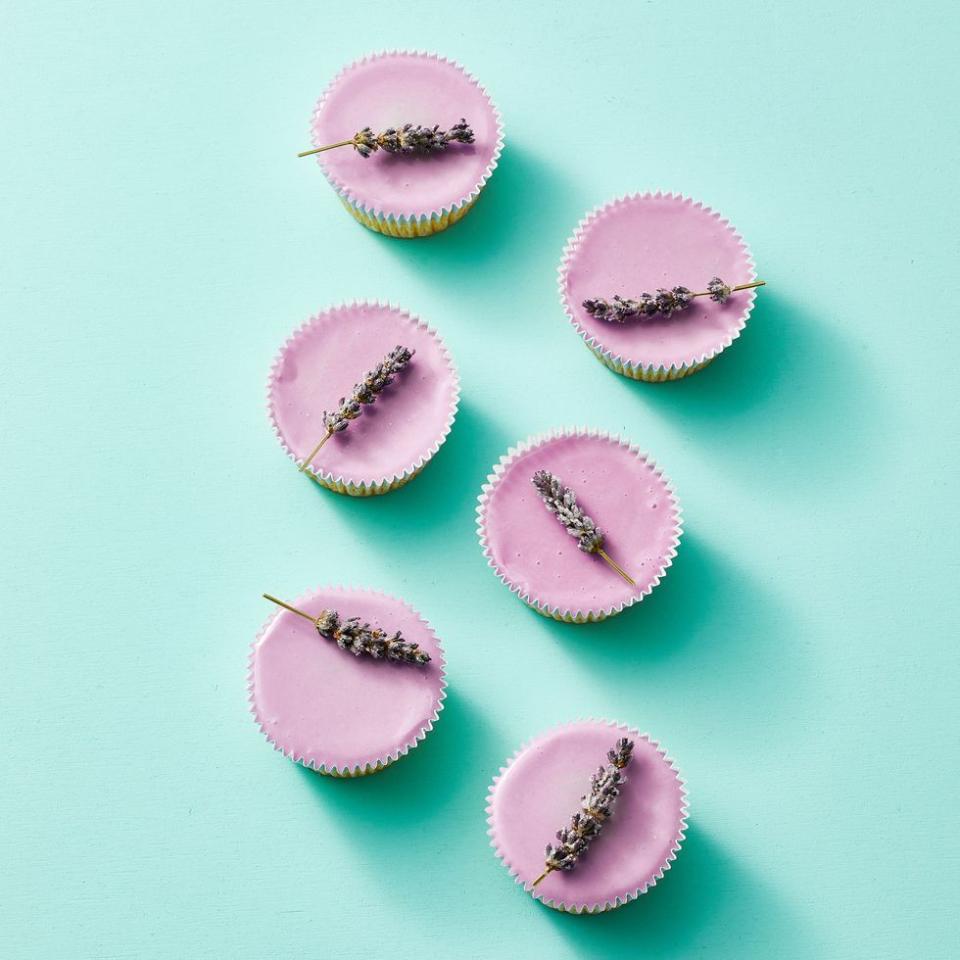 Sugared Lavender Cupcakes