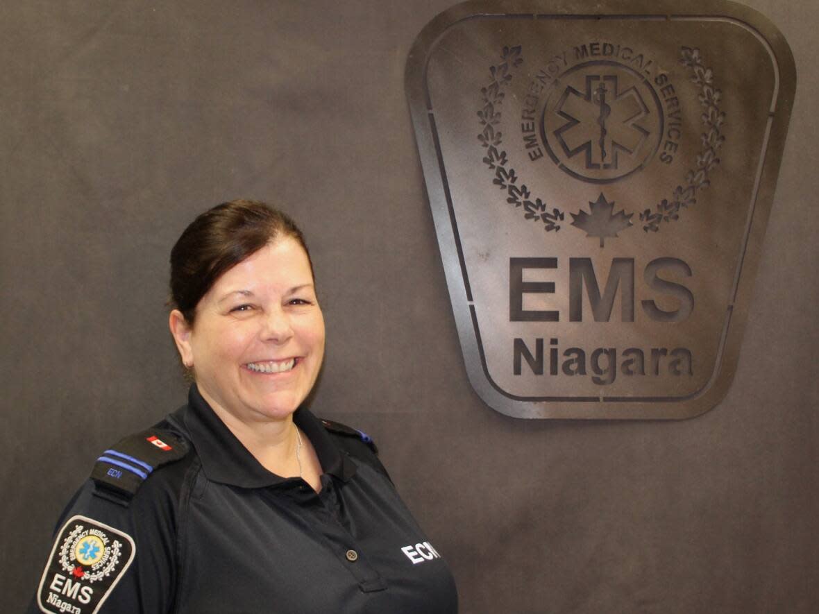 Tara Agler is one of the emergency room nurses who have been working at the Niagara dispatch centre since the program started in 2019.  (Submitted by Niagara Region Public Health and Emergency Services - image credit)